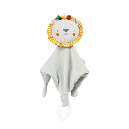 Doudou bébé lion crinière en tissu