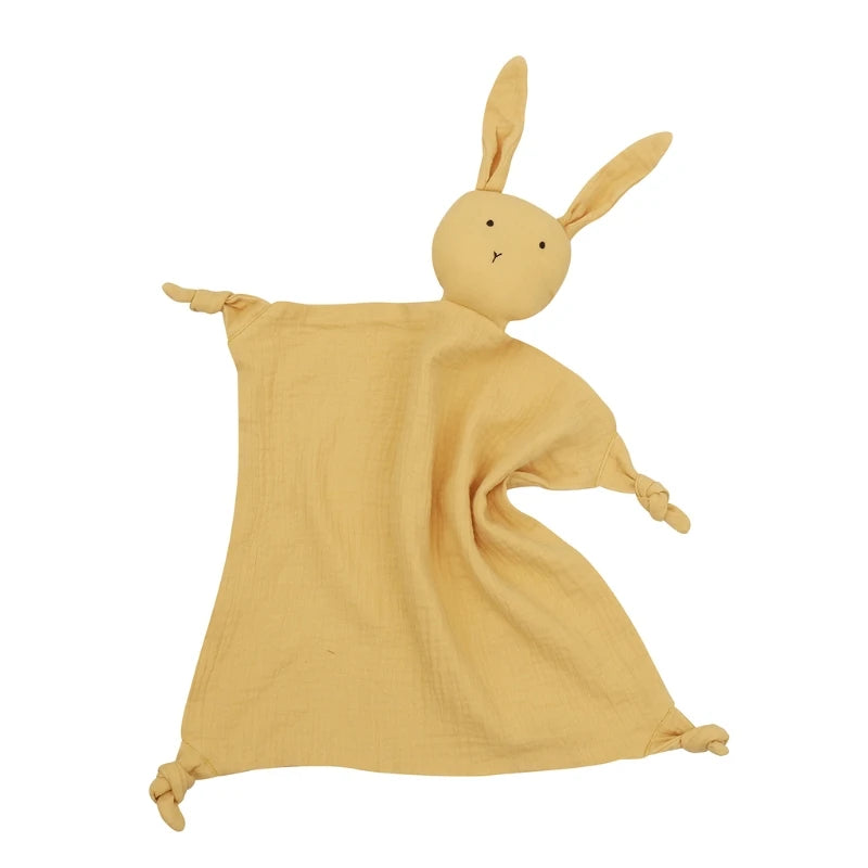 Doudou lapin jaune