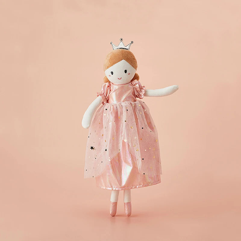 Doudou poupée châtain