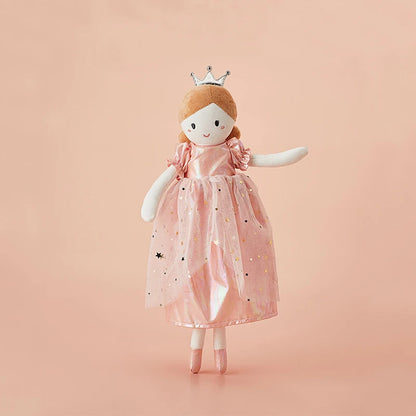 Doudou poupée châtain