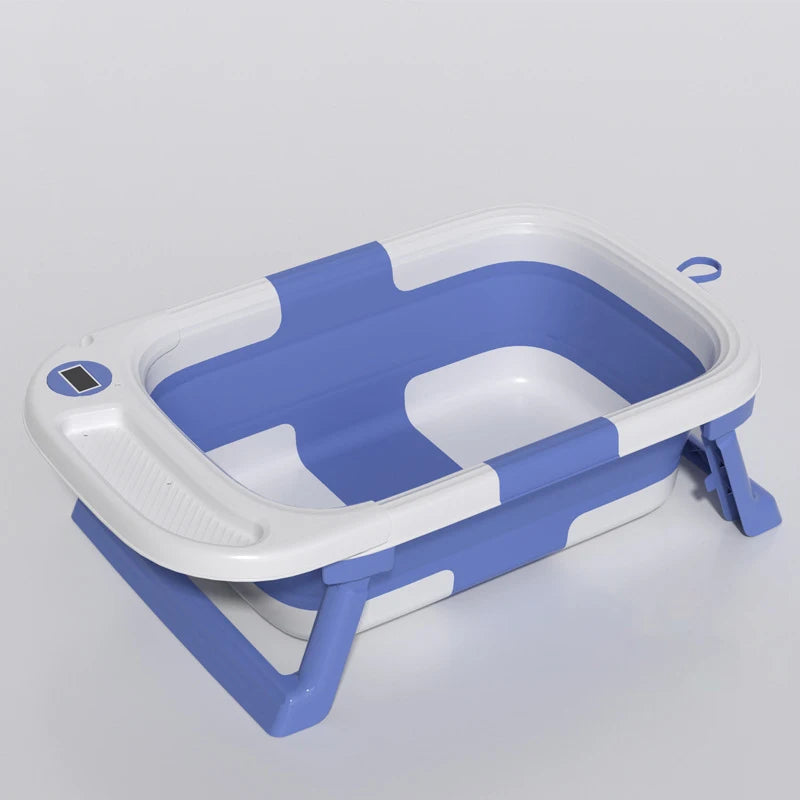 baignoire bébé pliable bleu