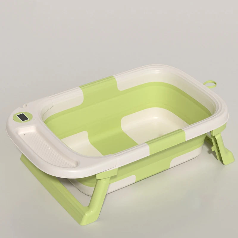 baignoire bébé pliable verte