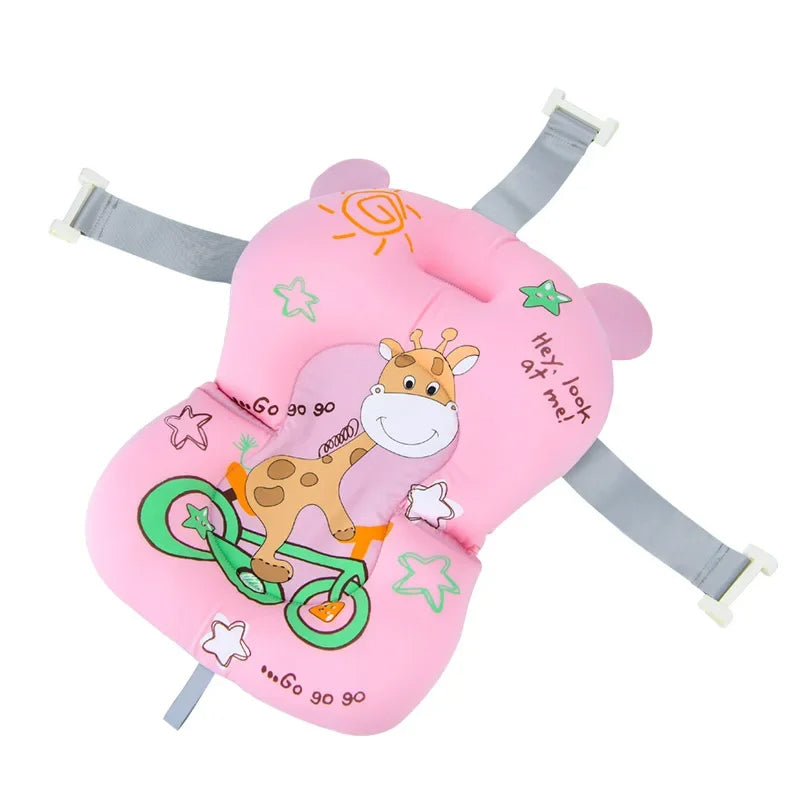 coussin de baignoire bébé rose