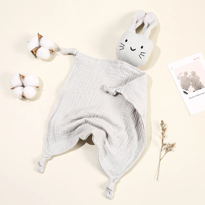 doudou lapin gris clair