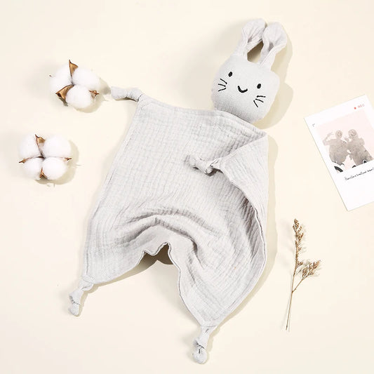 doudou lapin gris clair