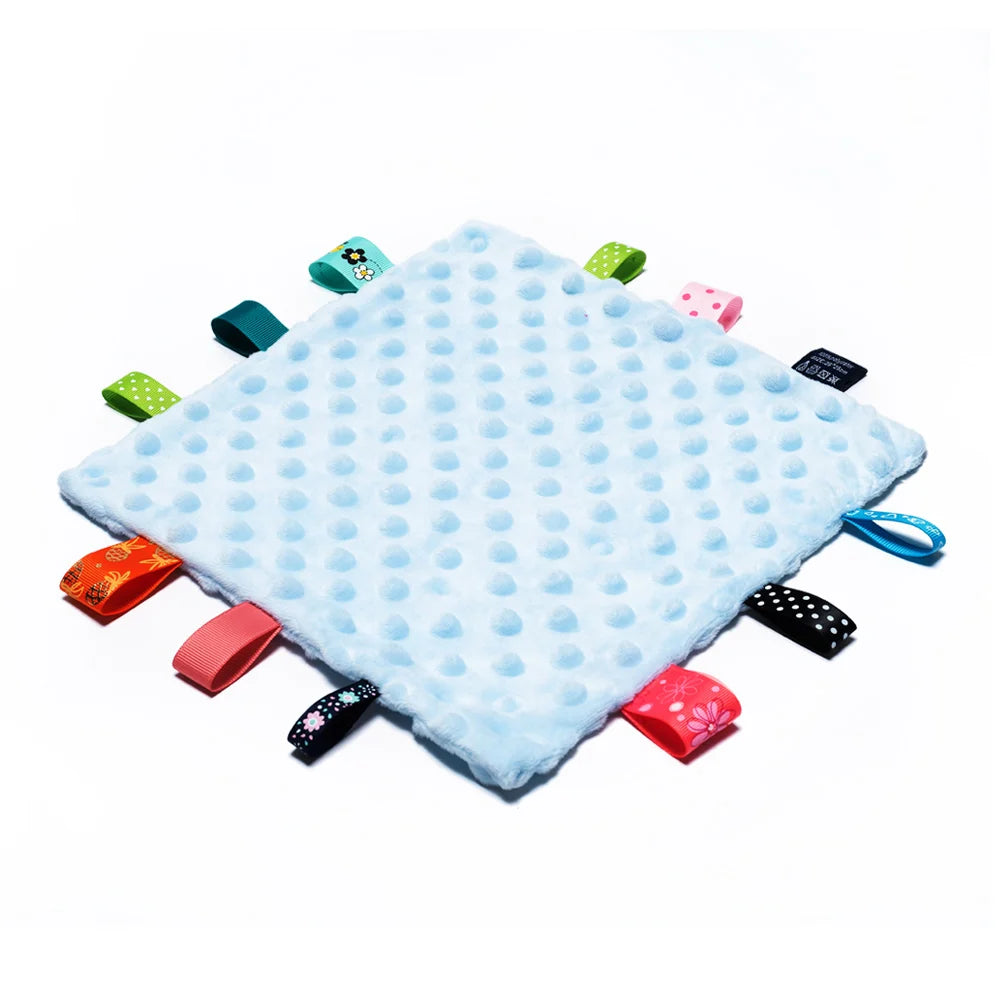doudou bébé flannel bleu