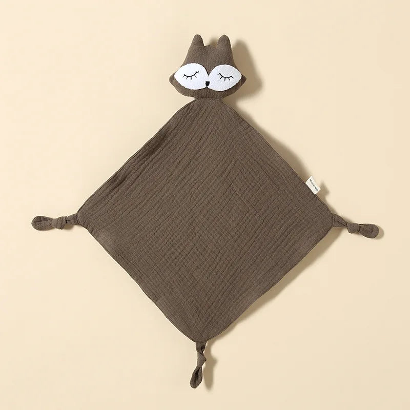 doudou renard doudou bébé marron foncé