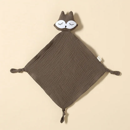 doudou renard doudou bébé marron foncé