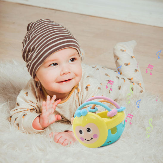 hochet bébé abeille et bébé
