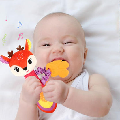 hochet girafe et bébé