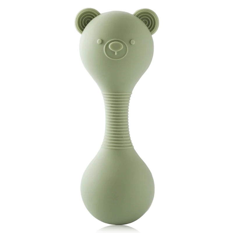 Hochet en silicone vert
