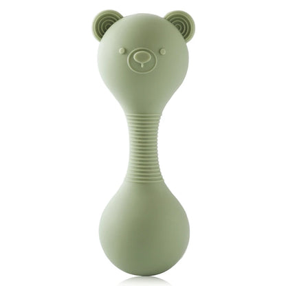 Hochet en silicone vert
