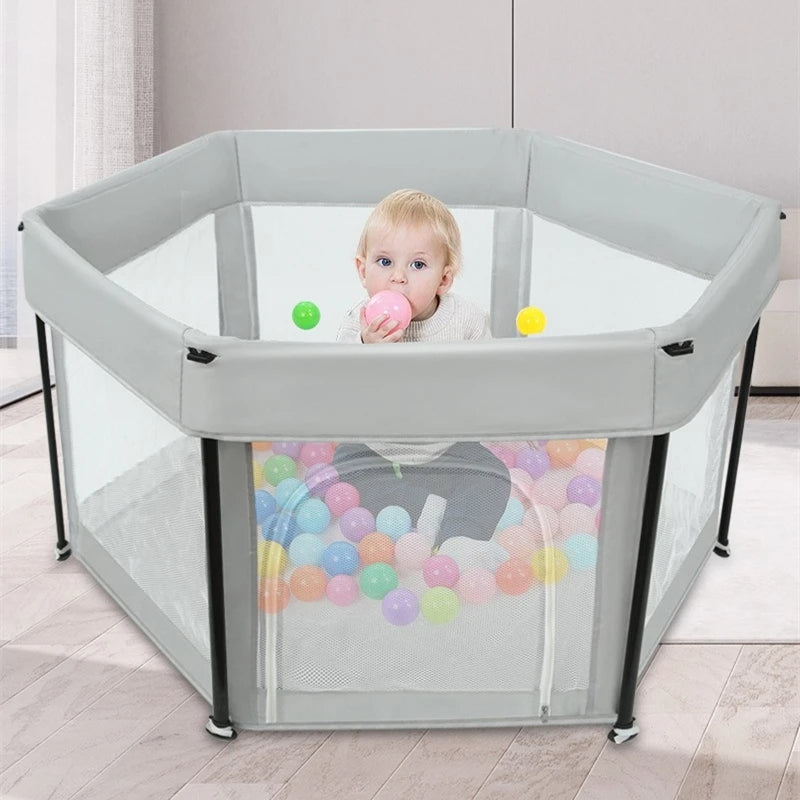 parc bébé pliable avec enfant