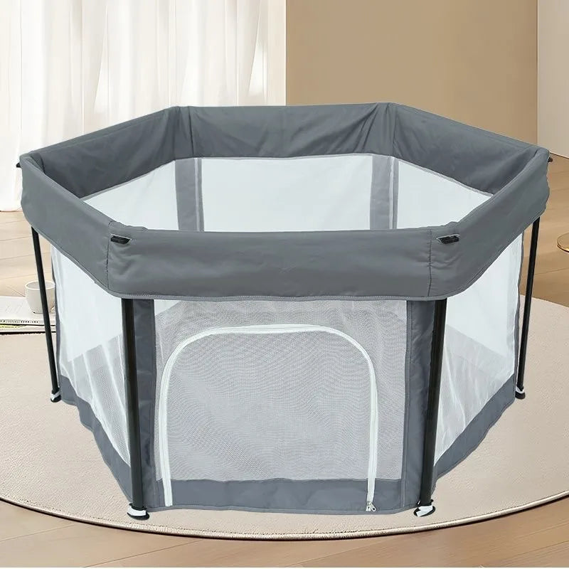 parc bebe pliable gris foncé