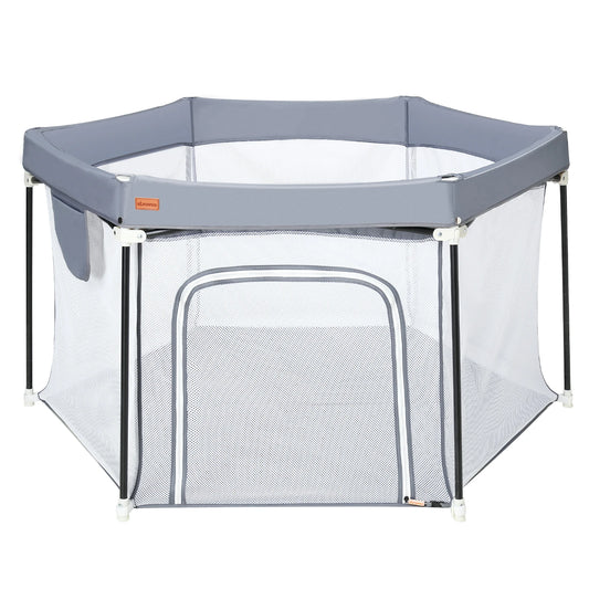 parc bébé pliant gris