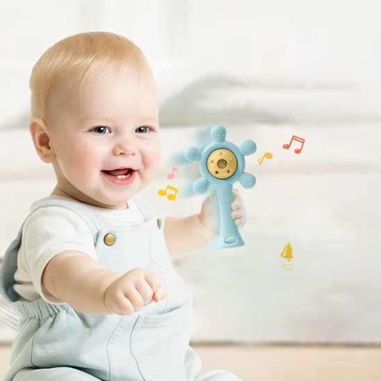 hochet bébé silicone