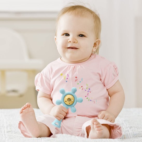 hochet bébé silicone