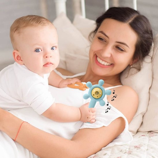 hochet bébé silicone