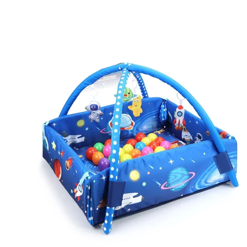 tapis bébé éveil bleu