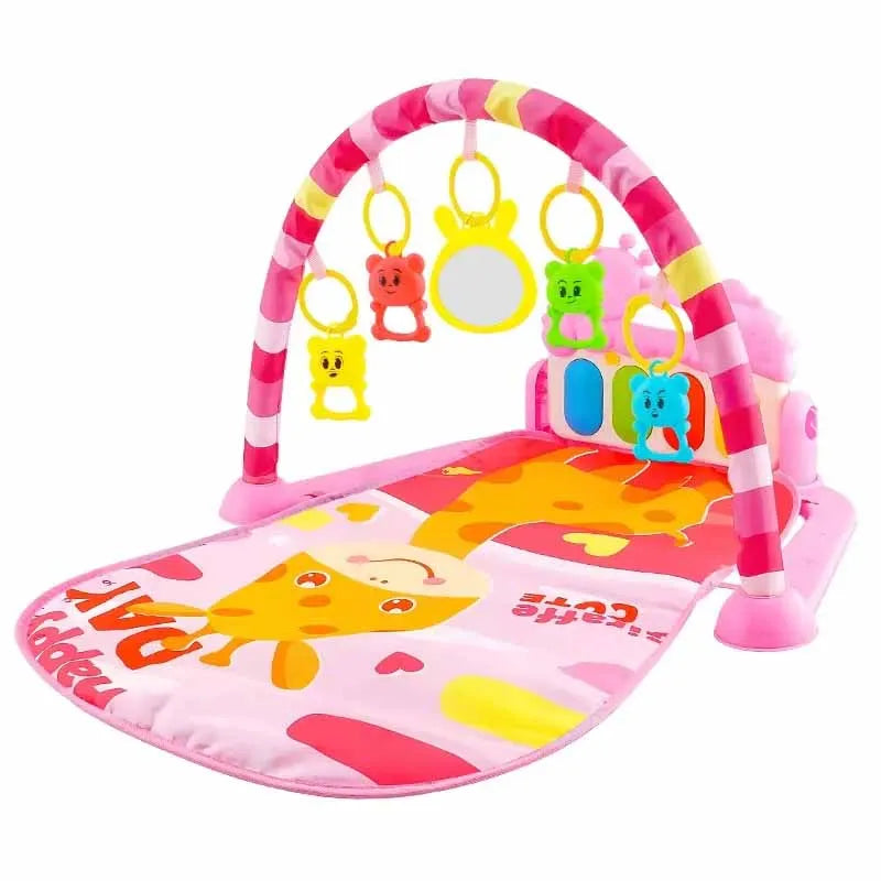 tapis d'éveil bébé rose
