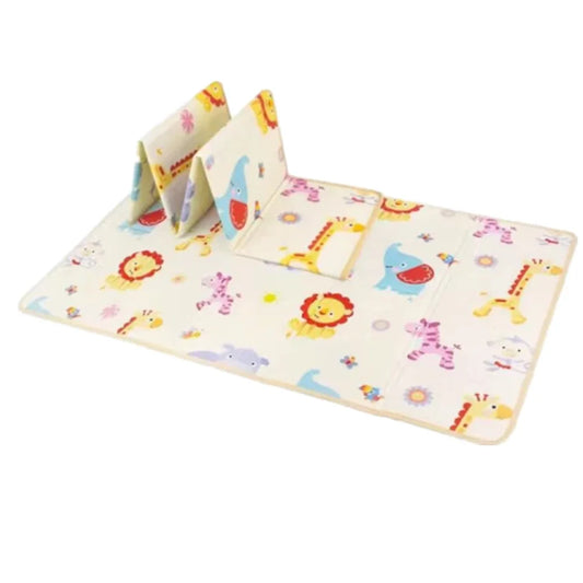 tapis d'éveil blanc avec animaux