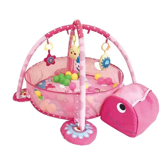 tapis éveil bébé voiture rose