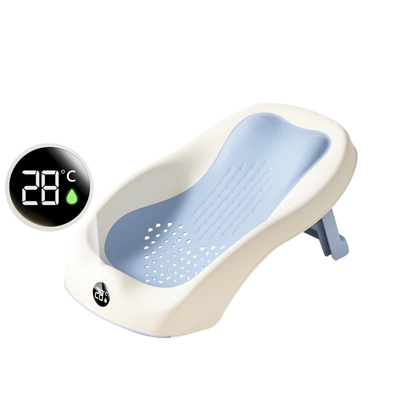 détail du thermomètre sur le transat de bain bébé