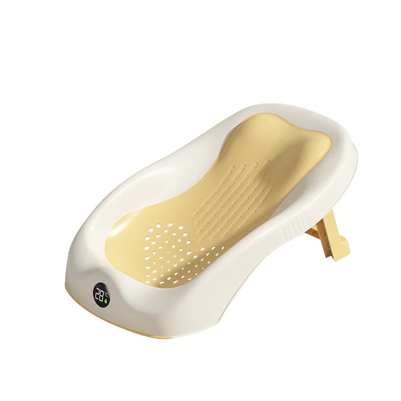 transat de bain bébé jaune