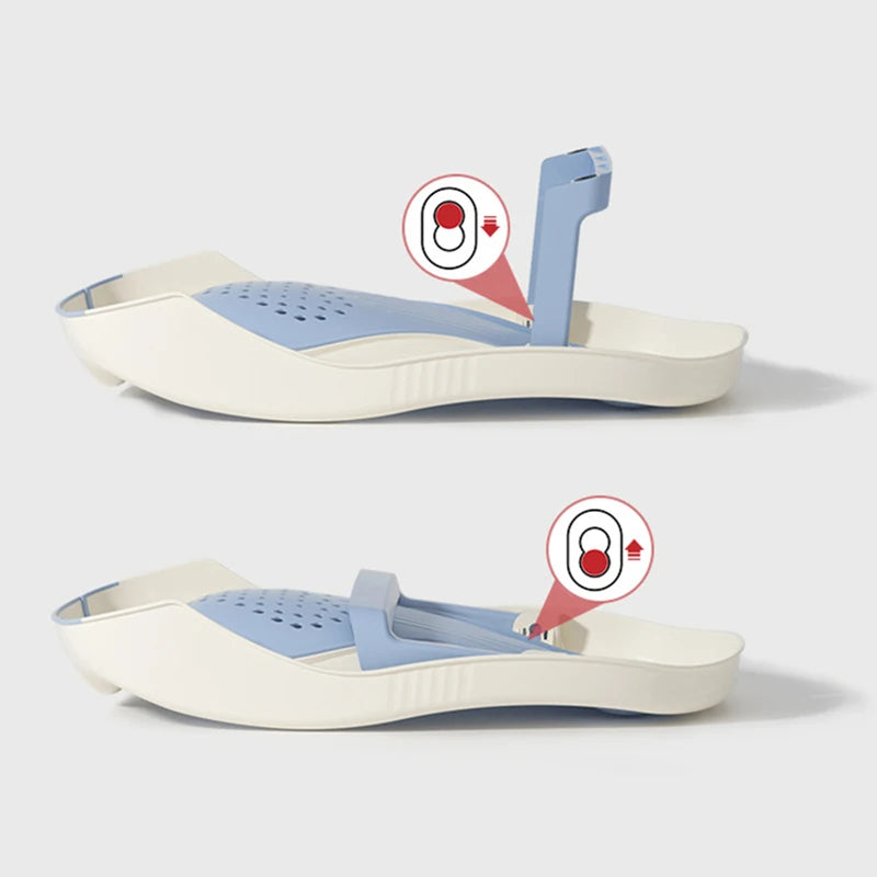 Deux étapes de pliage transat de bain bébé