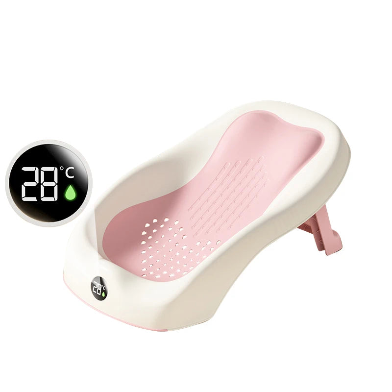 transat de bain bébé rose