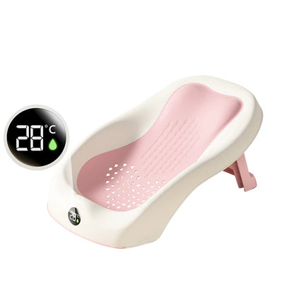 transat de bain bébé rose