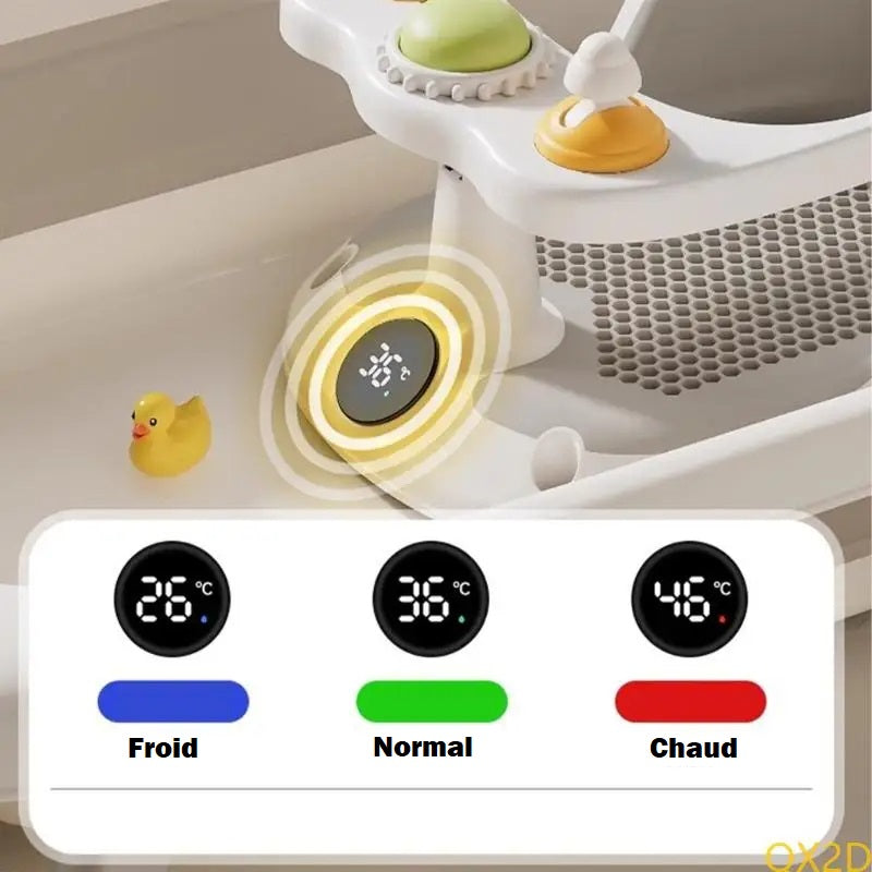 température indiqué sur transat de bain