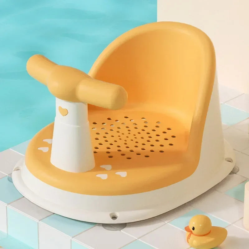 transat de bain bébé jaune