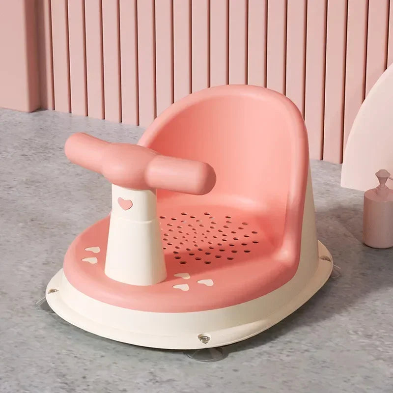 transat de bain bébé rose
