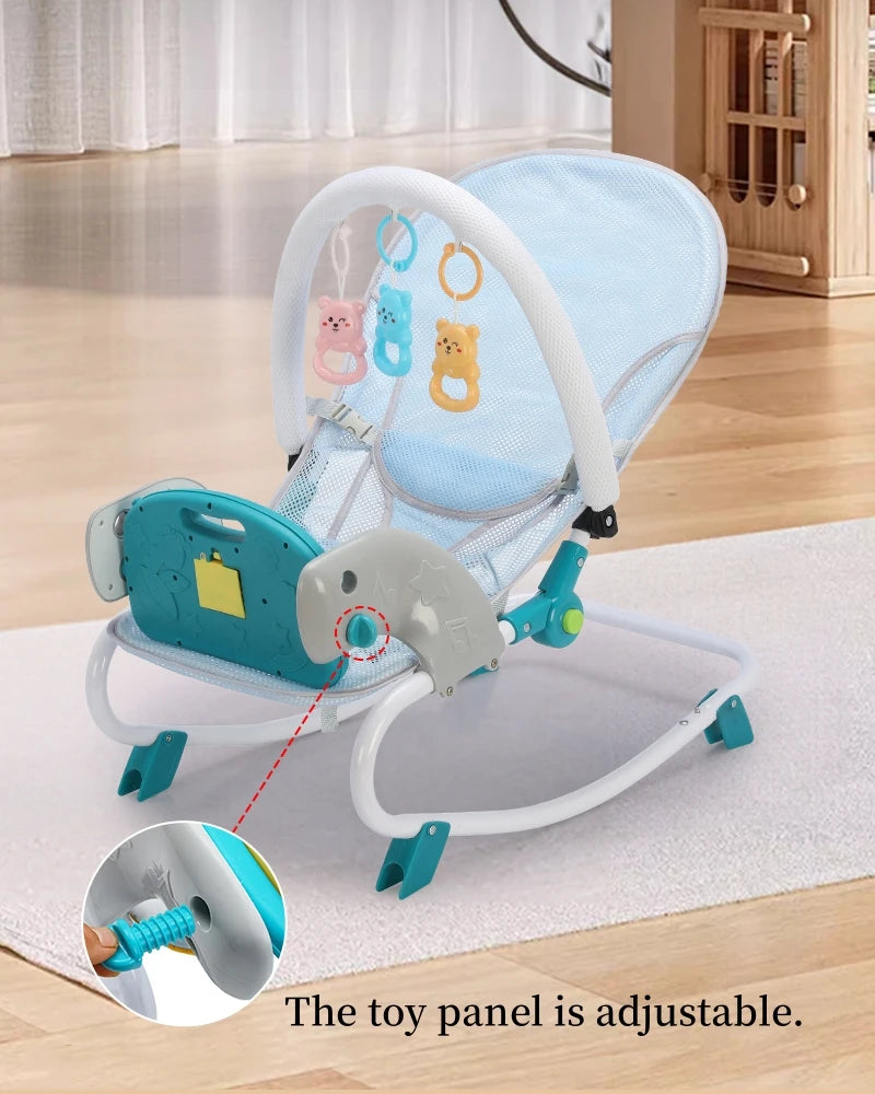 transat pour bébé bleu
