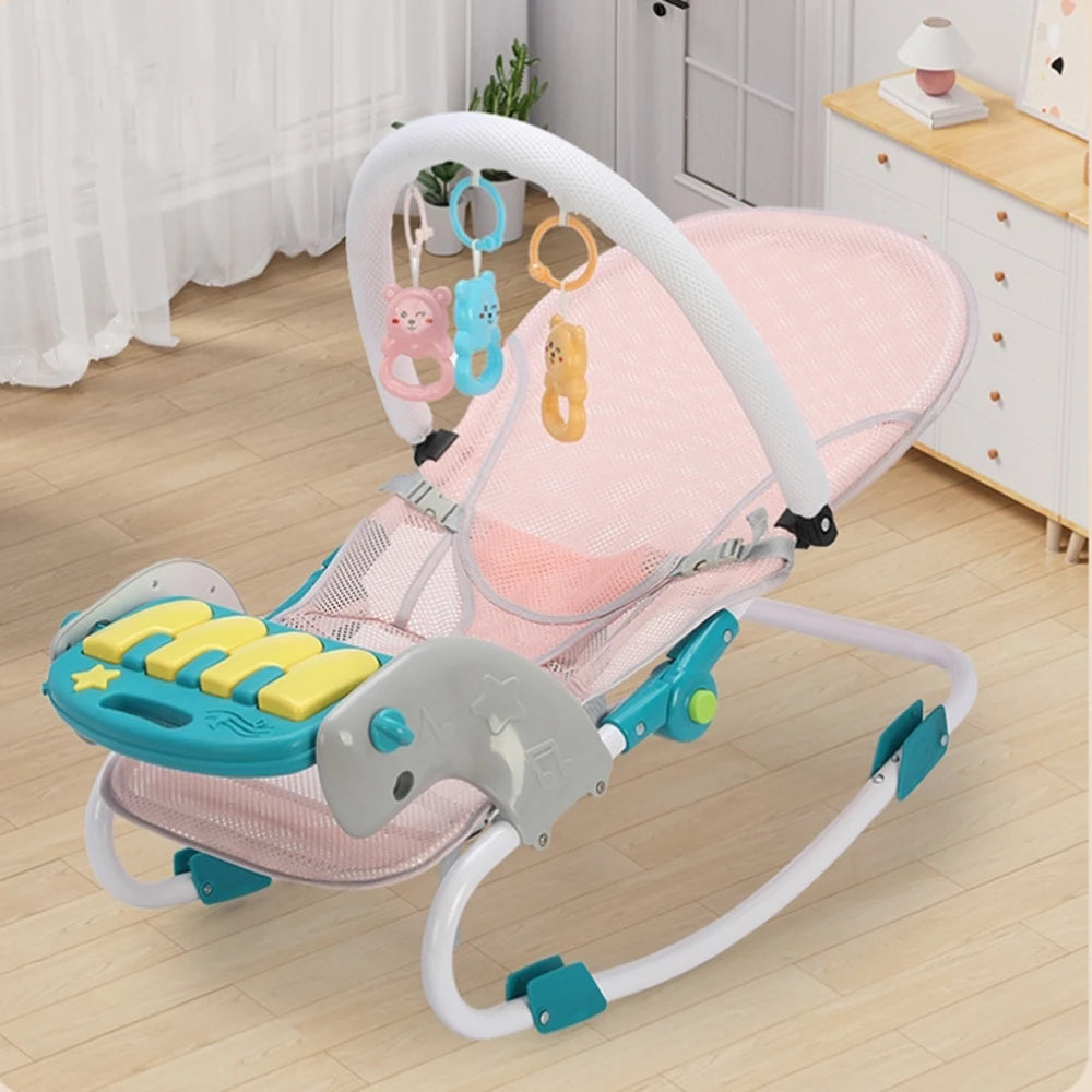 transat pour bébé rose